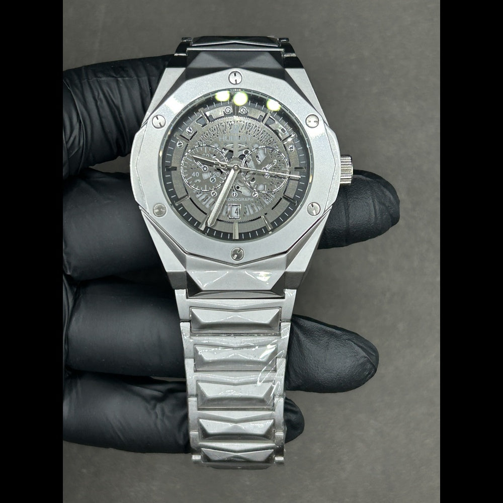 Hublot Diamond Cut Black Dial