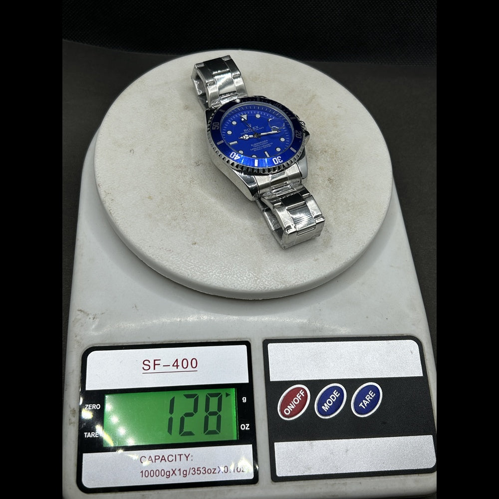Rolex Submariner Blue Dial With Rotating Bezel