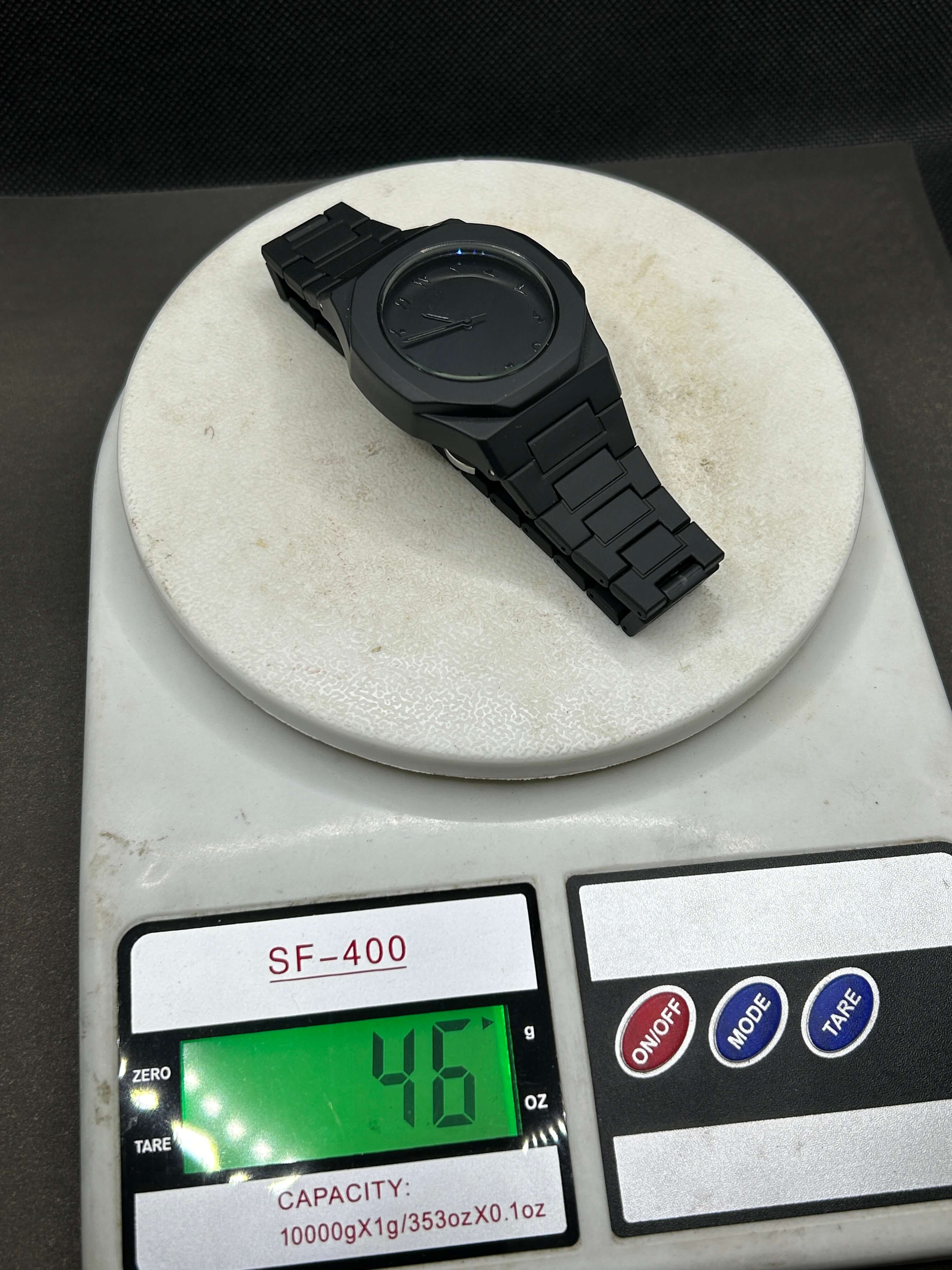 Golden Dial With Black Arabic Aura Fiber