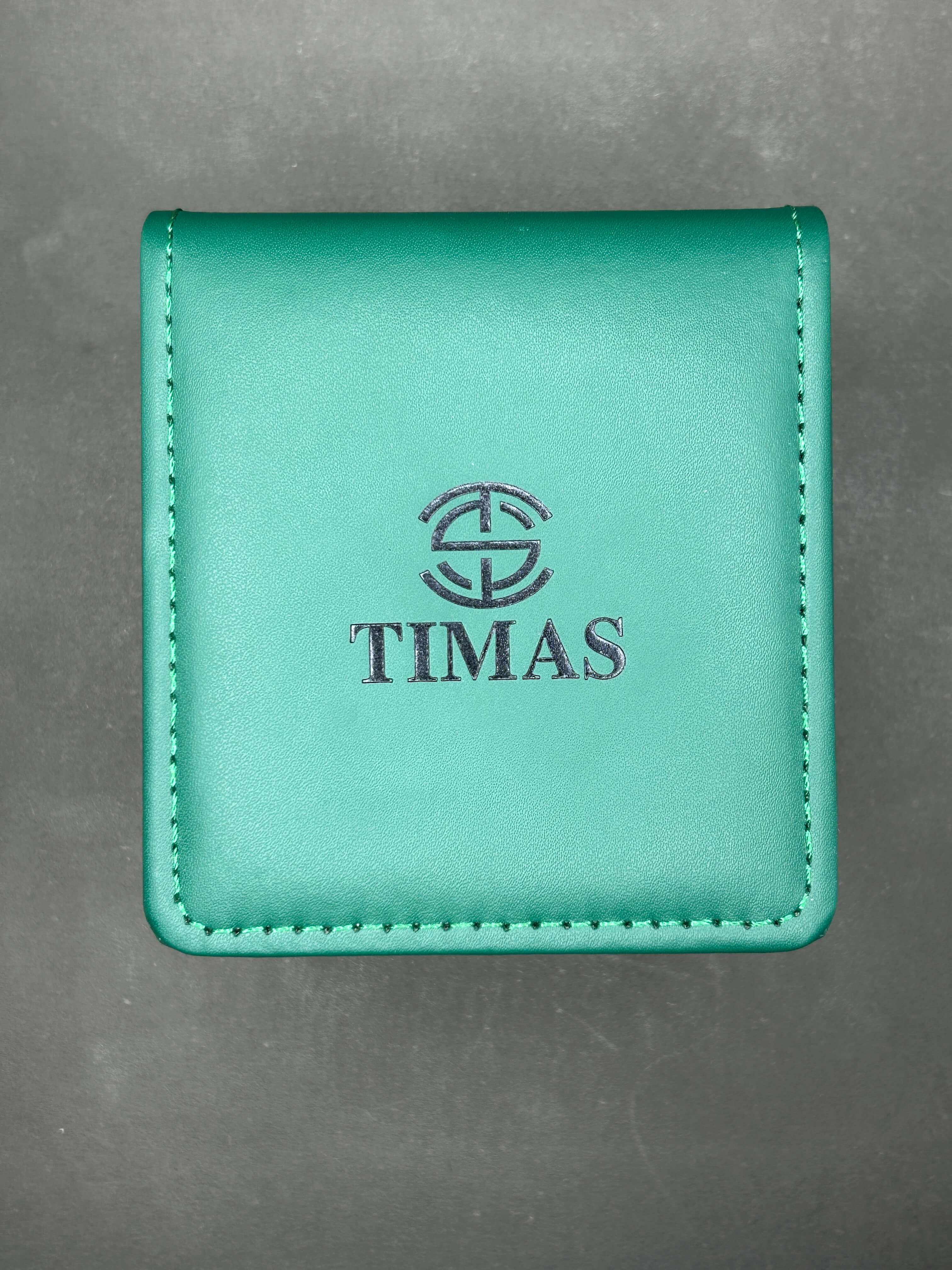 Timas Two-Tone  Green Dial With Rotating Bezel