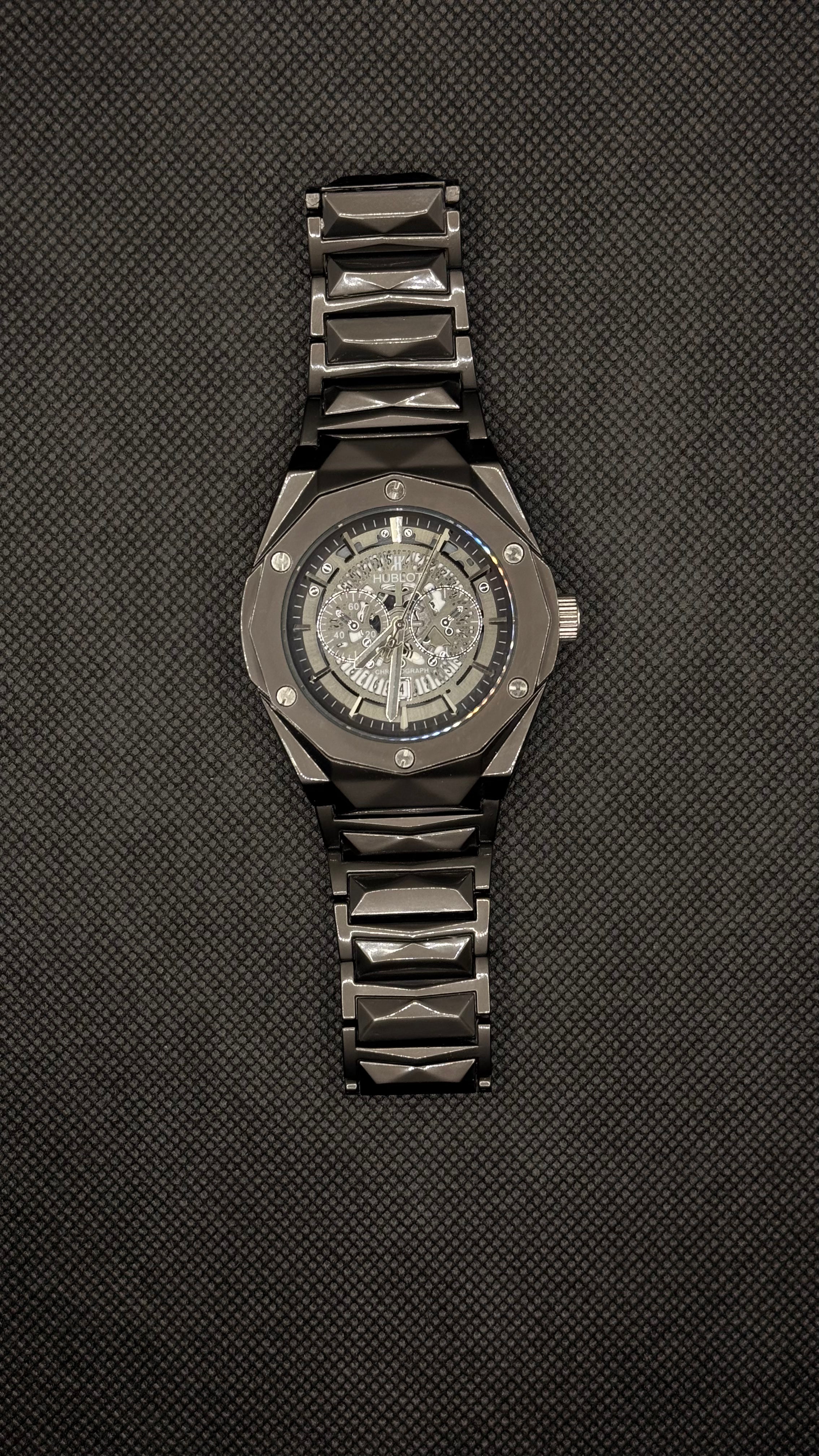 Hublot Diamond Cut All Black