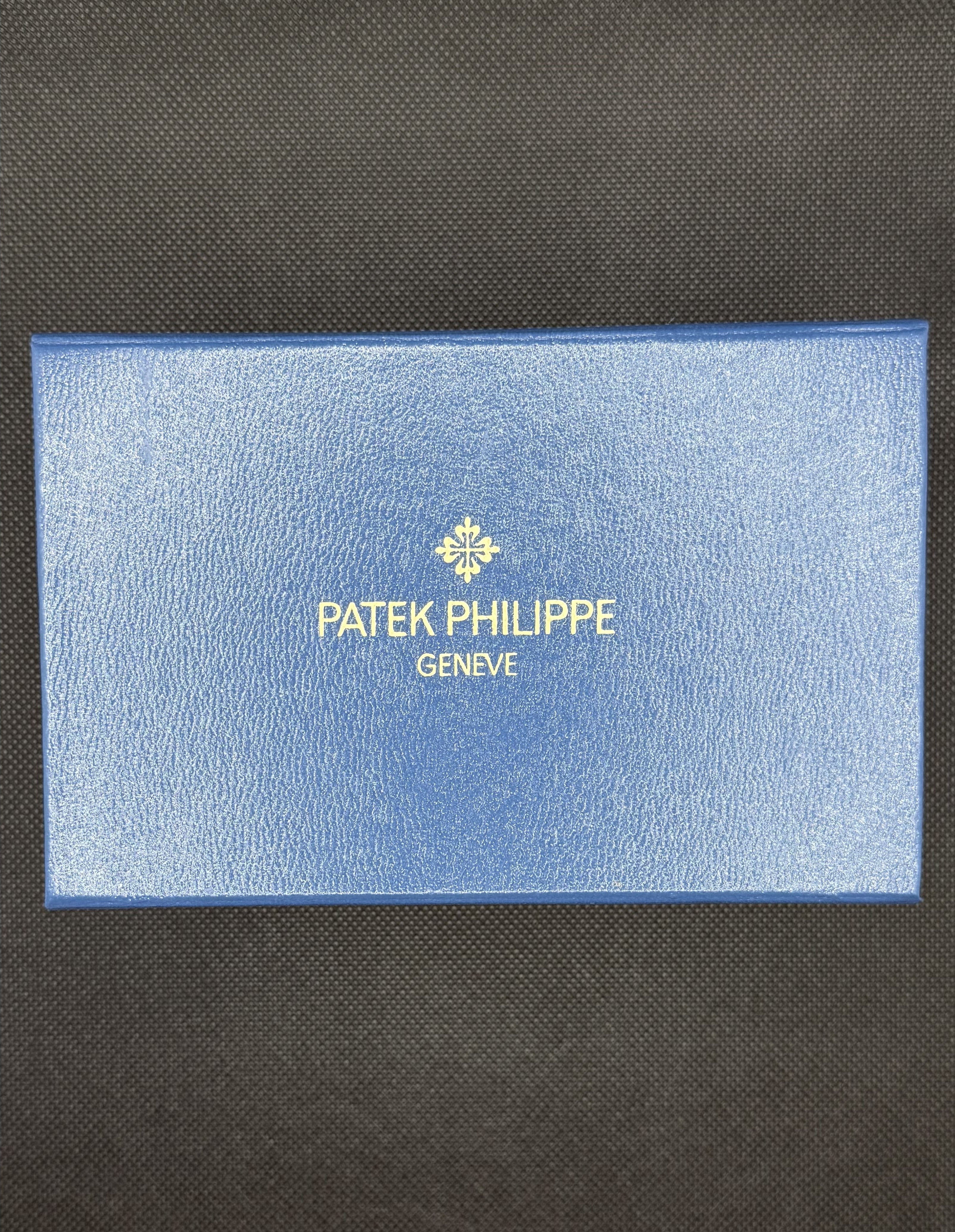 Patek Philippe Leather Strap Wih Blue Dial
