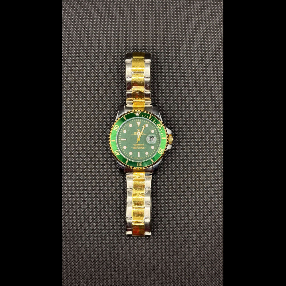 Rolex Submariner Green Dial Two-Tone With Rotating Bezel