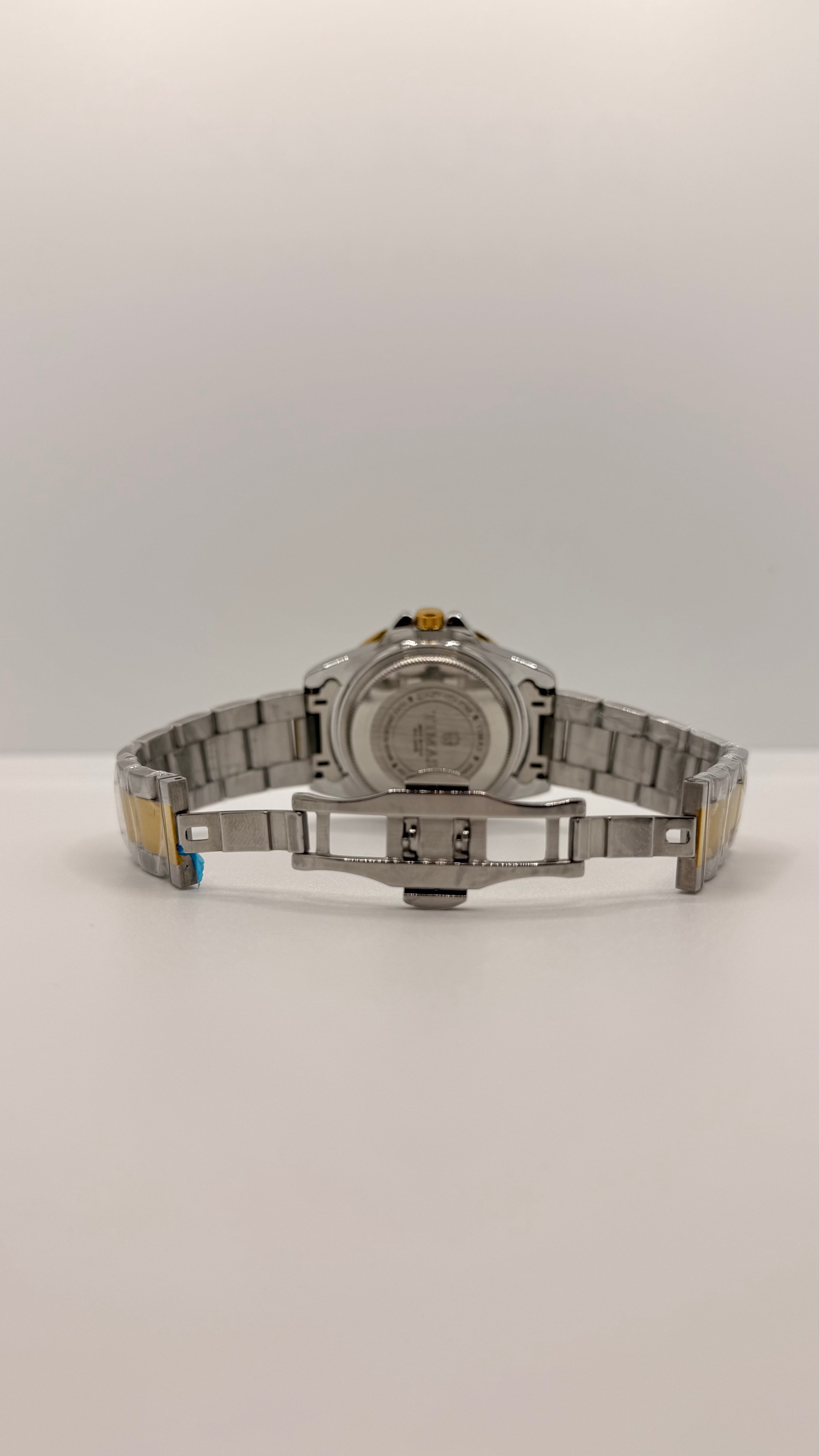 Timas Two-Tone  Green Dial With Rotating Bezel